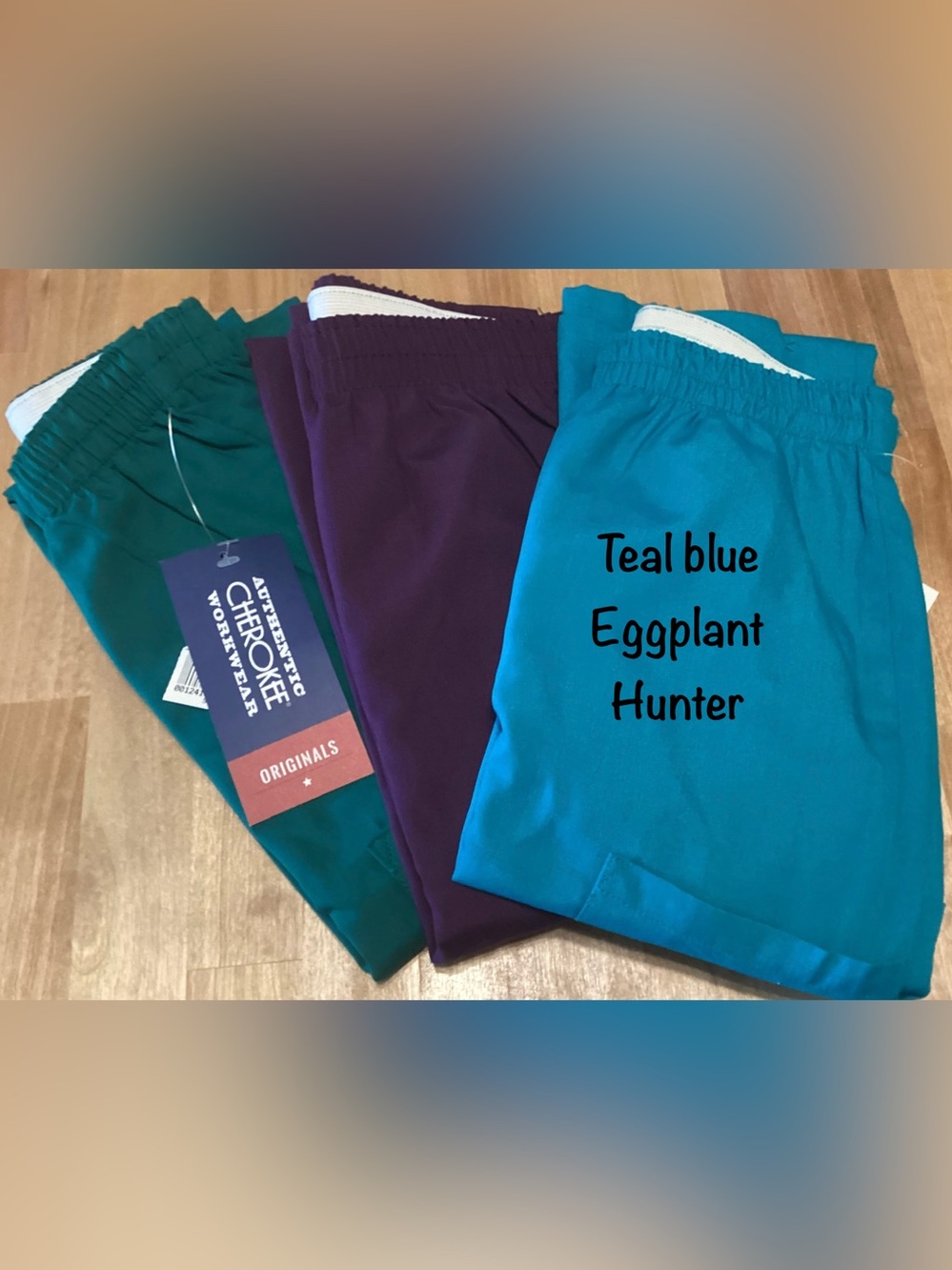 3 Pair Cherokee Workwear Scrub Pants 4200 Small Regular Length